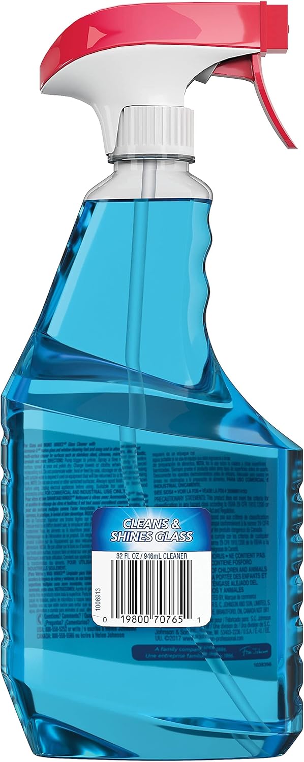 Windex® Powerized Glass Cleaner - Streak-Free Shine | 32 Oz. Ammonia-D Spray Bottle