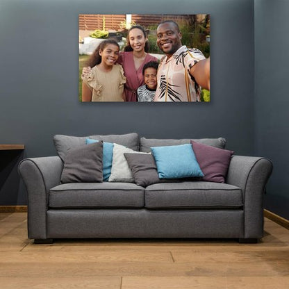 Custom Canvas Prints - Personalized Wall Art for Family & Pet Photos | Framed 12'' W x 16'' H
