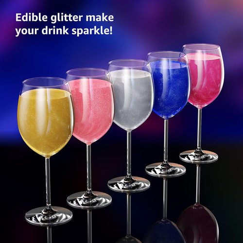 Edible Glitter by Edible Art | Kosher Halal Certified Food Grade Sparkles for Drinks & Desserts - Pearl White