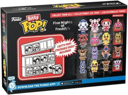 Funko Bitty Pop! Five Nights At Freddy's 4-Pack | Ballora, Funtime Foxy, Baby & Mystery Mini - 0.9 Inch Collectible Gift Idea
