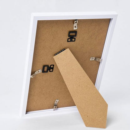JCJMY 5x8 Picture Frame - White Wall Mount & Tabletop Display | Shatter-Resistant Plexiglass