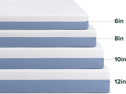 Zinus 8 Inch Full Memory Foam Mattress - Cooling Comfort, Fiberglass Free, Medium Feel, Safe Materials