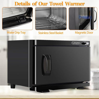LKT COBTAC Hot Towel Warmer,Medium Towel Warmer Cabinet,Spa Hot Towel Caddy for Facial (8L Capacity)