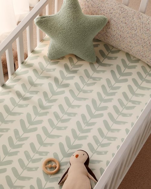 Yoofoss Baby Pack and Play Sheets 2 Pack for Boys and Girls - 38x26 Mini Crib Sheets Fitted Neutral Compatible with Graco Pack n Play Mattress,Ultra Soft Breathable Microfiber Forest Bear