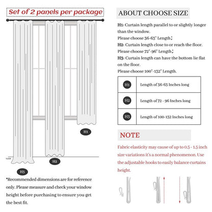 Pleat Viral Linen 90 Inch Blackout Curtains for Bedroom, Pinch Pleated Soundproof Privacy Farmhouse Window Drapes Decor with Hooks Neutral Beige White Nursery/Kids Room Darkening Burg 2 Panels Set