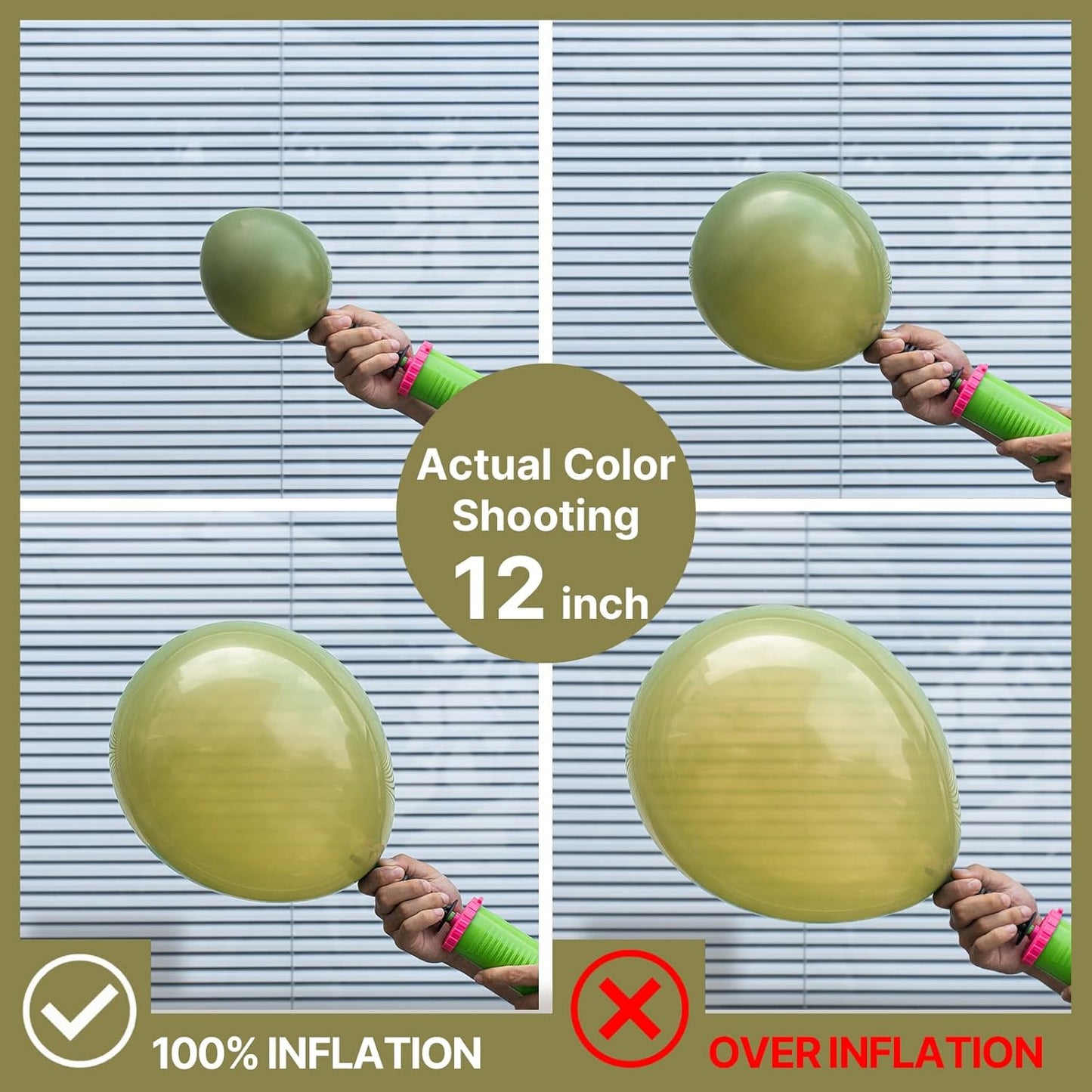 PartyWoo Sage Green Balloons - 140-Piece Latex Balloon Arch Kit for Weddings & Birthdays | Olive Boho Decor