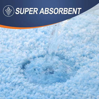 OLANLY Bath Rugs - Extra Soft Microfiber Mat with Rubber Backing | Quick Dry, Machine Washable, 34x21, Sky Blue