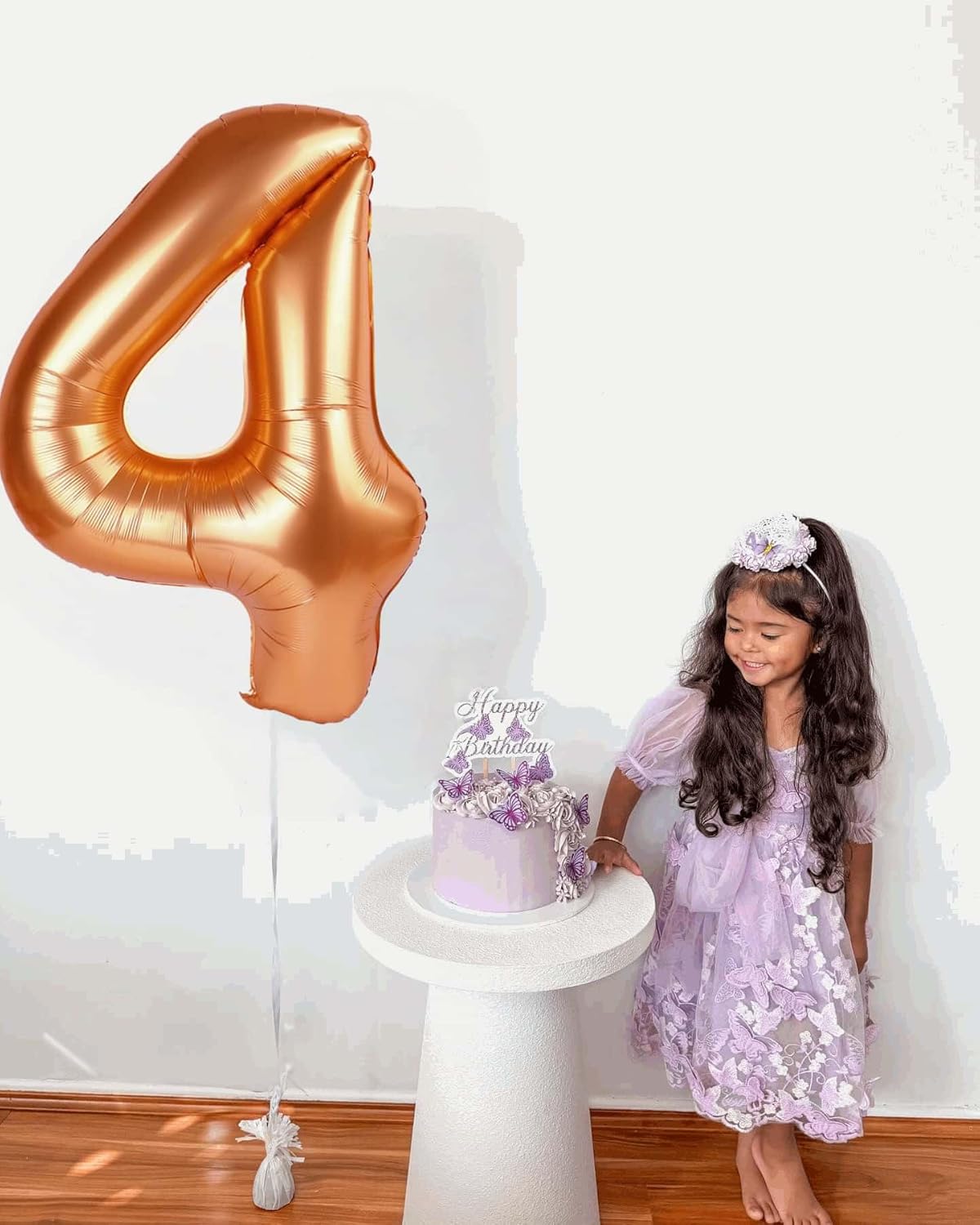 Orange Number 1 Balloon - 40 Inch 1st Birthday Decoration for Boys & Girls | Shiny Party Supplies