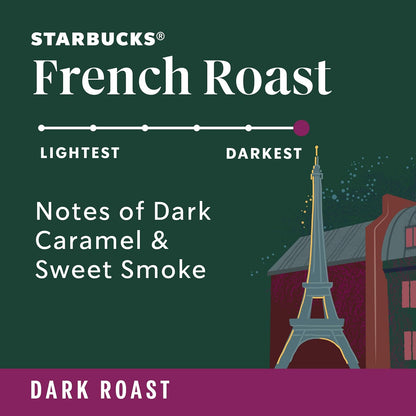 Starbucks K-Cup Coffee Pods - Dark Roast French Roast | 100% Arabica, 22 Pods Per Box