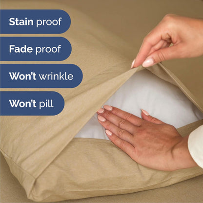 Skiennix Cal King Size 4-Piece Sheet Set - Comfy, Breathable & Cooling - Luxury Tan Bedding with Deep Pockets