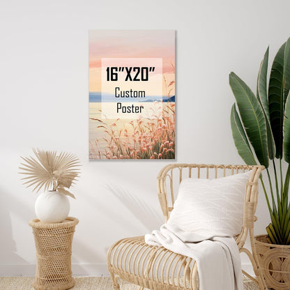 ZXDZSM Custom Canvas Prints - Personalized Photo Upload | 16" x 20" Size for Unique Decor