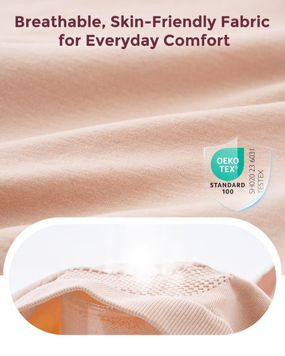 Momcozy Women's Maternity High Waist Underwear Pregnancy Soft Seamless Maternity Underwear Over Bump 3 Pack
