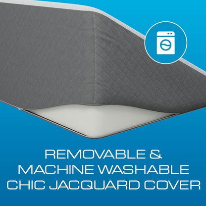 Kolbs Bed Wedge Pillow - Chic Jacquard Cover for Acid Reflux Relief | 12" Height