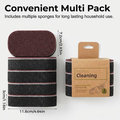 2026 New Cleaning Sponges Eraser, Multi-Functional Eraser, Shower & Tub Scrubber Sponge for Kitchen, Bathroom, Sink, Floor & Home Cleaning (5PCS)