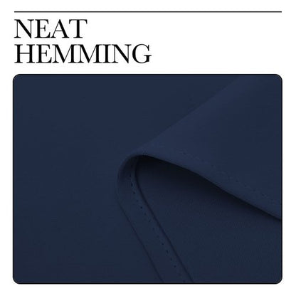 NICETOWN Blackout Curtains Panels for Bedroom, 2 Panels, 66 x 60 Inch, Navy, 3 Pass Microfiber Noise Reducing Thermal Insulated Solid Ring Top Blackout Window Drapes