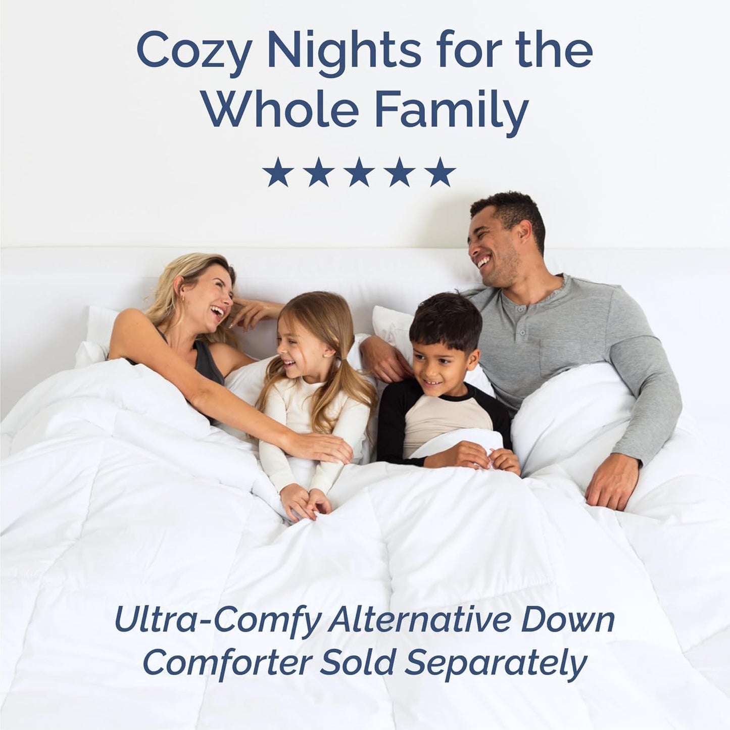 Cal King Size 4-Piece Sheet Set - Ultra-Soft Cooling Bed Sheets | Hotel Luxury Bedding - White