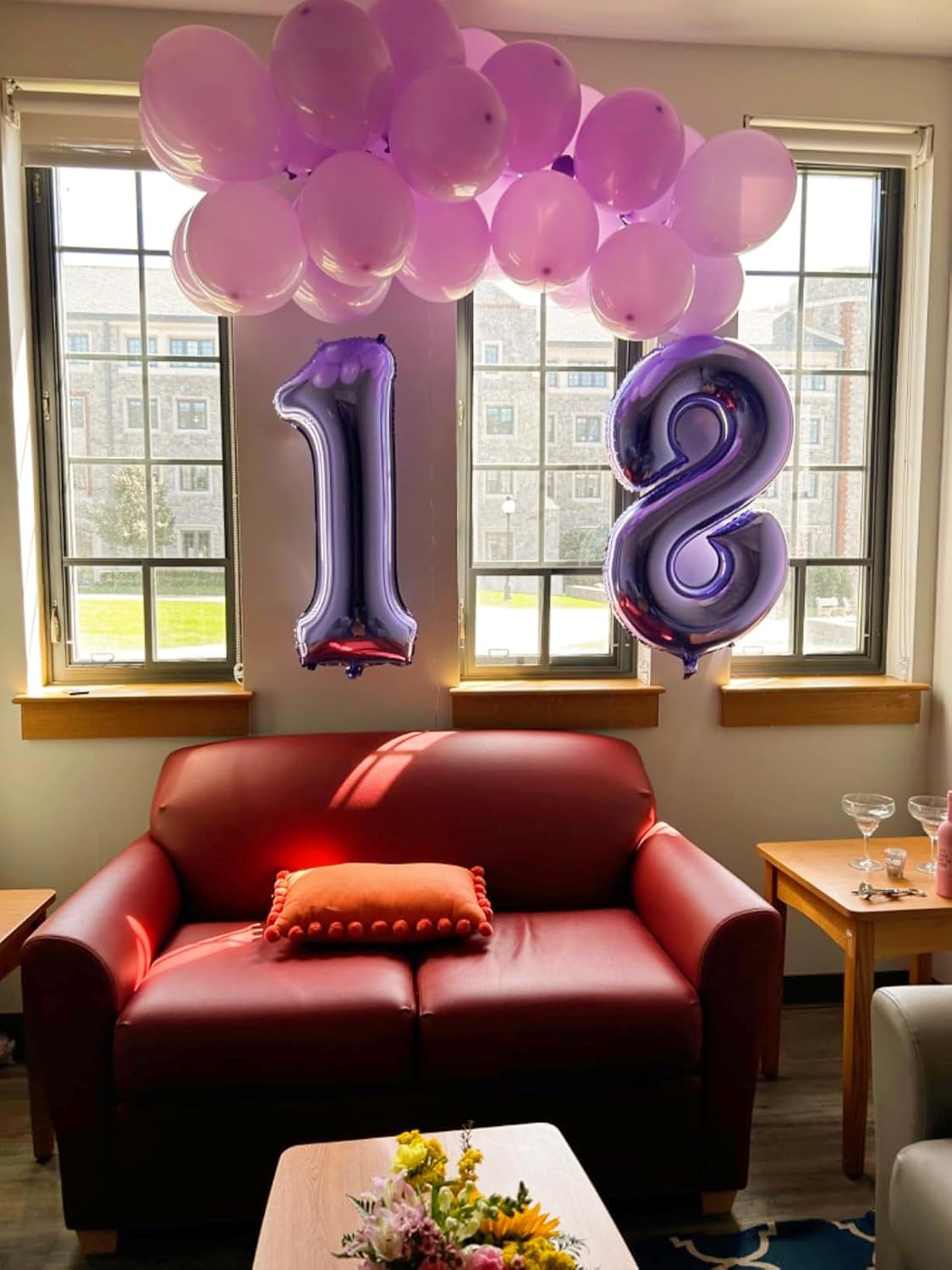 Number 18 Balloons - 40 Inch Purple Birthday Decorations for Celebrations | Perfect for Weddings, Graduations & Anniversaries
