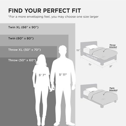 Bedsure GentleSoft Fleece Throw Blanket - Dark Grey 300GSM Plush Cozy Blanket for Couch & Bed