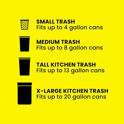 Glad ForceFlex Tall Kitchen Trash Bags - 13 Gallon Capacity, Fresh Clean Scent, 140 Count