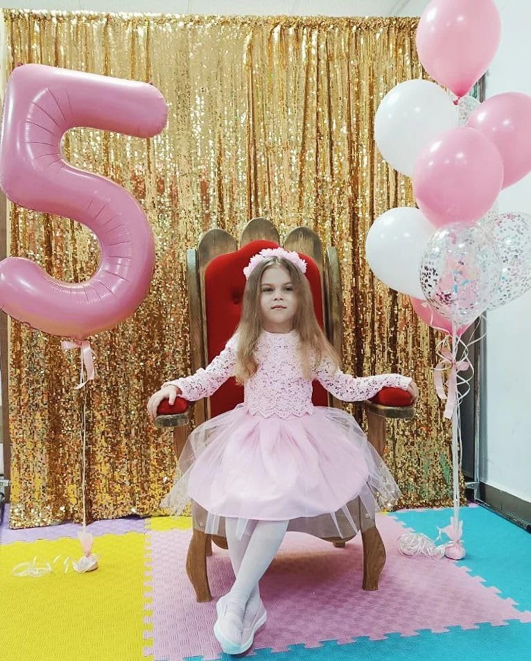 Pearlescent Pink Number Balloon - 40 Inch 0 Balloon for Birthday Decorations | Party Supplies for Women
