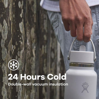 Hydro Flask Water Bottle - Insulated Stainless Steel with Flex Straw Lid | 40 Oz Surf Blue, Leakproof & Refillable