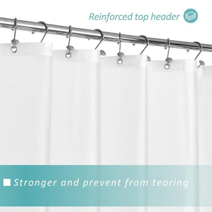 Mrs Awesome Stall Shower Curtain Liner 36x72, PEVA Plastic Shower Liner for Bathroom Lightweight & Waterproof, 36 x 72, Frost