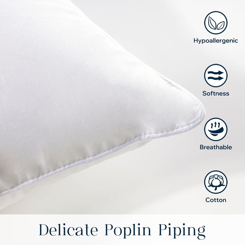 Phantoscope 18x18 Pillow Insert - Throw Pillow Insert with 100% Cotton Cover - 18 Inch Square Form Microfiber Pillow Sham Stuffer - Couch Cushion Pillows, 1 Count (Pack of 1)
