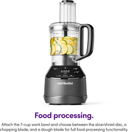 Nutribullet Triple Prep System - Versatile Kitchen Blender with 3 Cup Sizes | Sleek Black Design