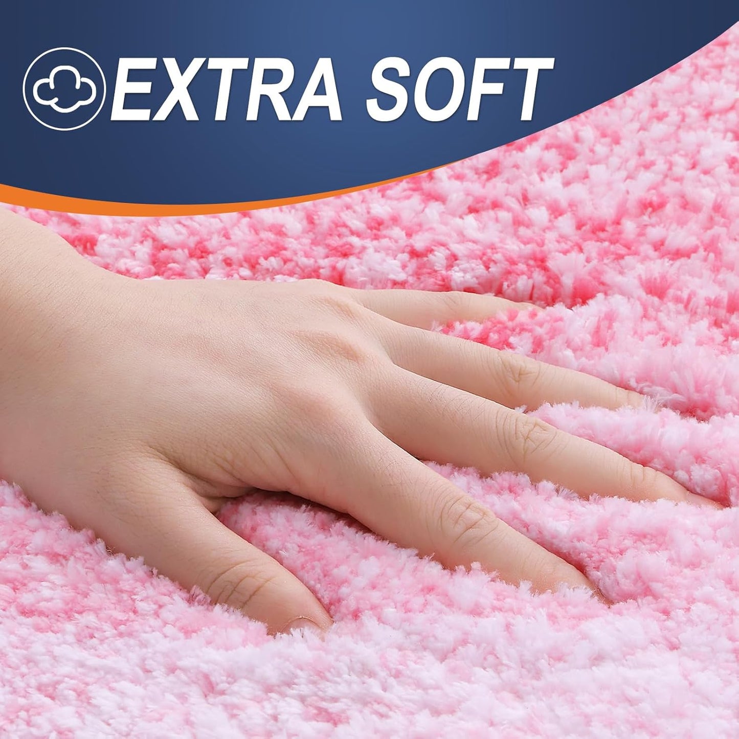 OLANLY Bathroom Rugs - Extra Soft Microfiber Mat | Quick Dry, Machine Washable, 36x24, Pink