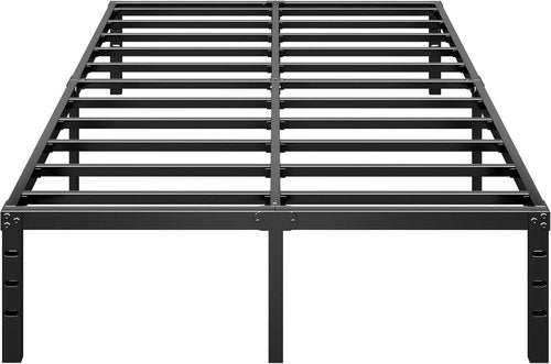 HLIPHA Metal Platform Bed Frame - 12-Inch Tall, Full Size, Heavy-Duty Support Slats, Easy Assembly - Black