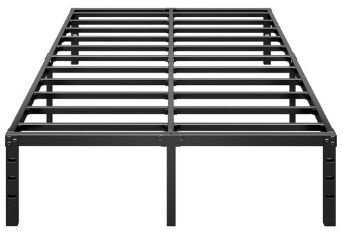 HLIPHA Metal Platform Bed Frame 16 Inch Tall,No Box Spring Needed,King Size Bed with Heavy Duty Strong Support Slats,Easy to Assemble,Black
