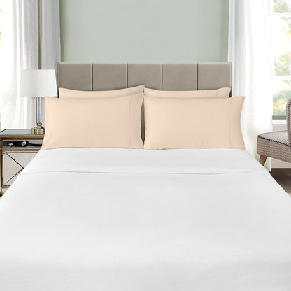 Utopia Bedding Queen Pillow Cases - 12 Pack - Envelope Closure - Soft Brushed Microfiber Fabric - Shrinkage and Fade Resistant Pillow Covers Queen Size 20 X 30 Inches (Queen, Beige)