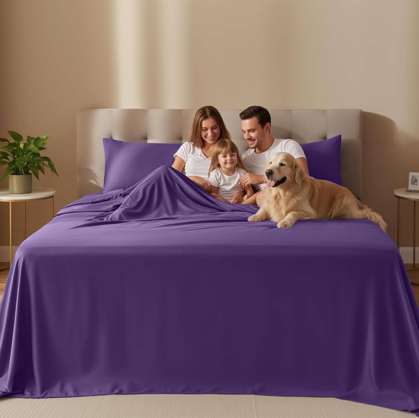 Utopia Bedding Twin Sheet Set - Soft, Breathable Microfiber, 3-Piece Bed Sheets in Eggplant