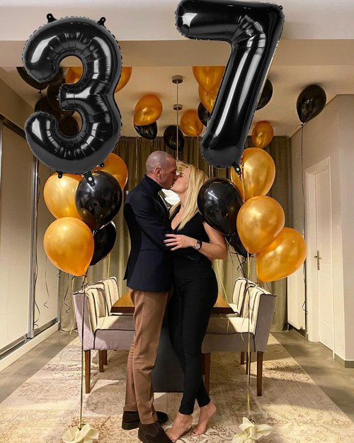 Balloon Numbers - 40 Inch Black Number Balloons for 5th Birthday & Wedding Decor | Set of 5
