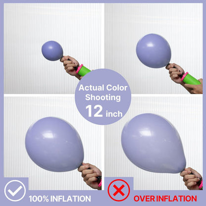 PartyWoo Dusty Blue Balloons - 100pcs 12 Inch Latex Balloons for Baby Showers & Celebrations