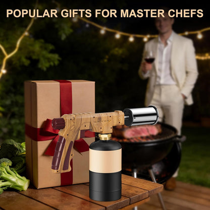 Semlos Propane Torch - Powerful Kitchen Torch for Searing Steak & BBQ - Charcoal Lighter & Campfire Starter