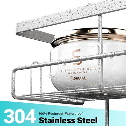 Aitatty Over The Door Shower Caddy - Rustproof Hanging Organizer for Easy Bathroom Storage | Chrome Finish