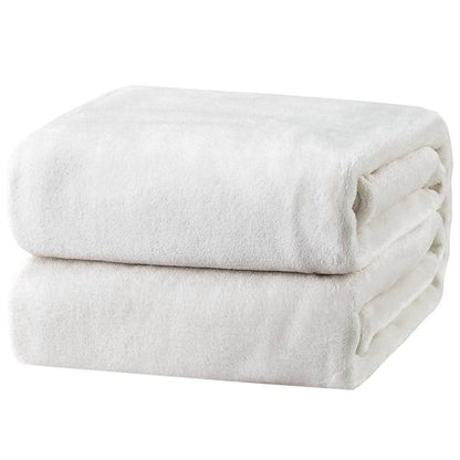 Bedsure GentleSoft Fleece Blankets King Size White - Bed Blanket Soft Lightweight Plush Cozy Fuzzy Luxury Microfiber, 108x90 inches