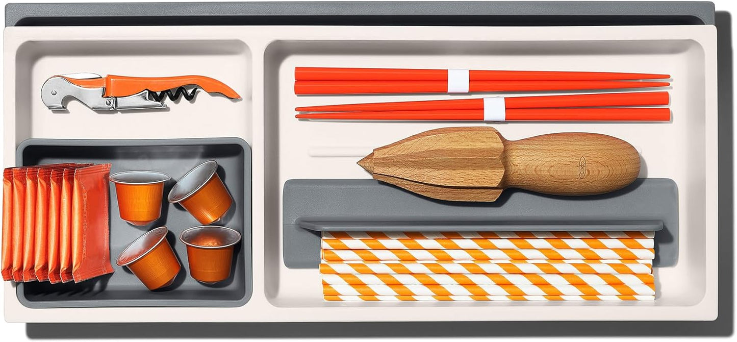 OXO Good Grips Kitchen Tool Drawer Organizer - Expandable Design for Optimal Storage
