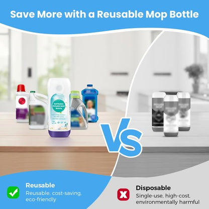 Ndoge Power Mop™ Refillable Bottle for Swiffer® PowerMop™ Multi-Surface Mop, 775ML /26 FL OZ Leak-Proof HDPE Refillable Bottle Solution Powermop™ Reusable Solution Container Replacement