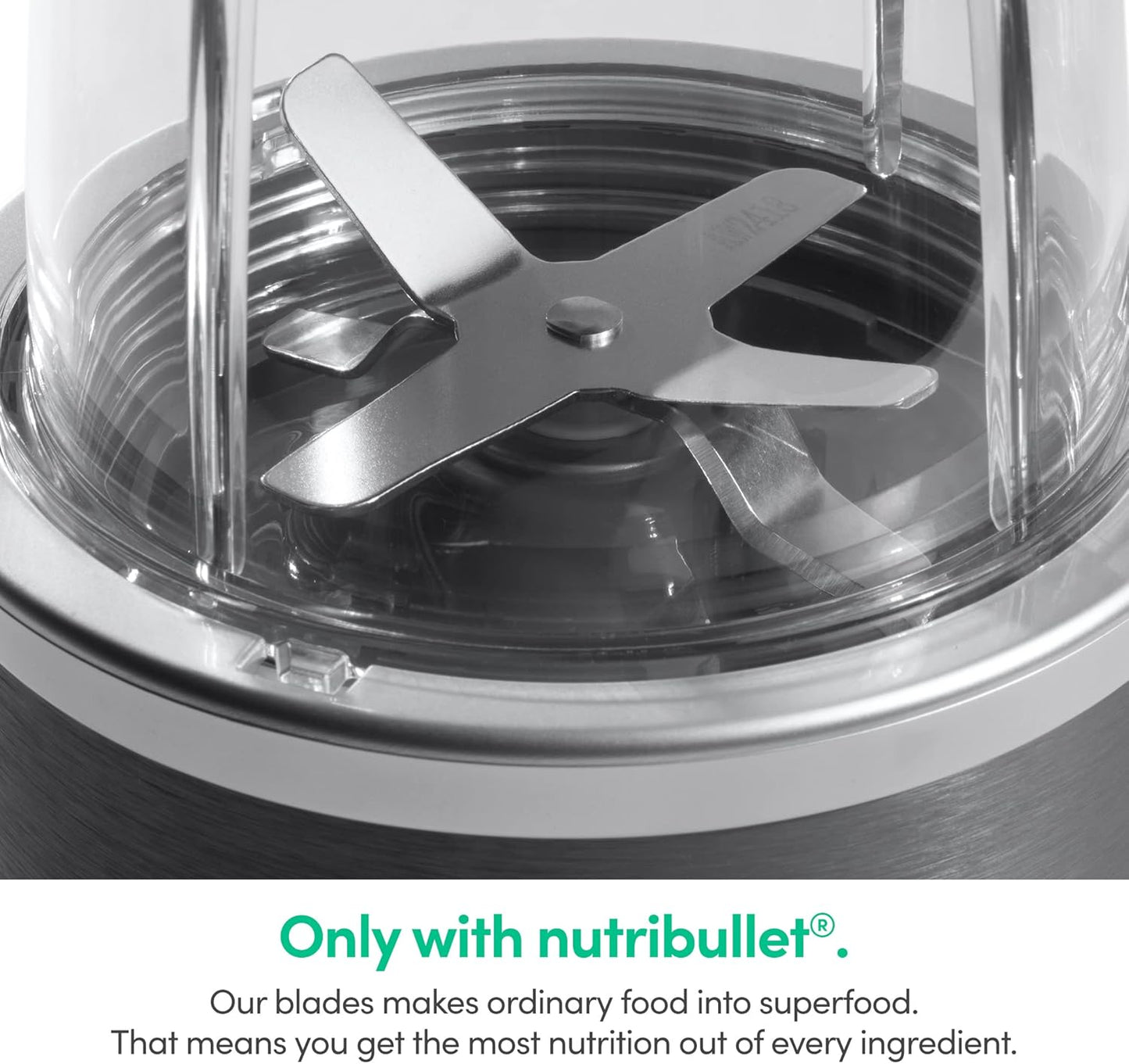 Nutribullet Personal Blender - 600 Watt for Smoothies & Shakes | 24 Ounces, Gray, NBR-0601WM