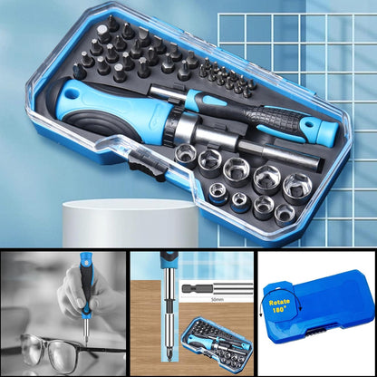 Tool Advent Calendar 2025 - 44-Piece Precision Tool Set with Screwdrivers & Storage Case | Perfect Christmas Gift for Men