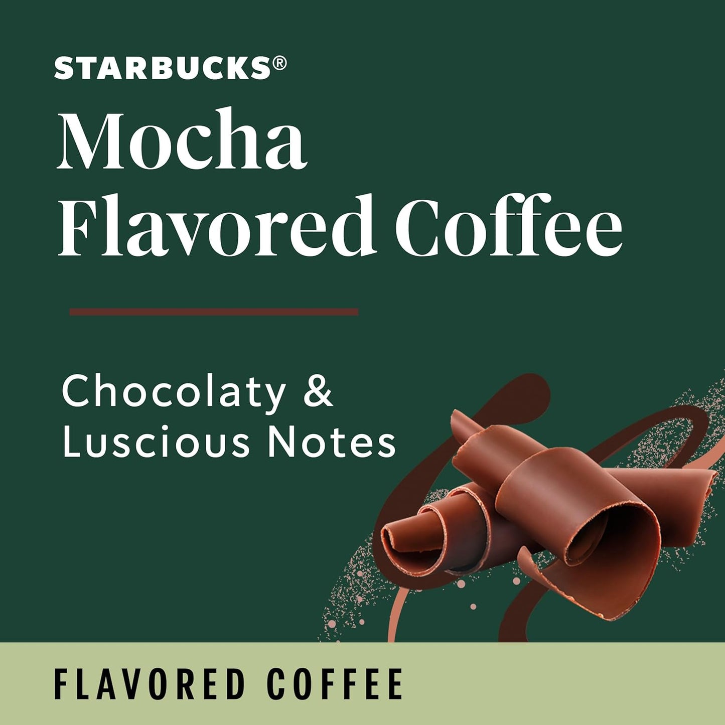 Starbucks K-Cup Coffee Pods - Flavored Mocha for Hot or Iced Coffee | 60 Count