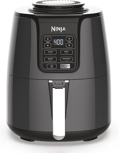 Ninja Air Fryer - 4 QT Capacity | 4-in-1 Cooking Functions | Dishwasher Safe Parts | Includes 20 Healthy Recipes | Grey