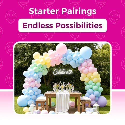 Bezente Pastel Balloons Latex Party Balloons - 150 Pack 5 inch Spring Macaron Helium Balloons for Birthday Bridal Shower Wedding Rainbow Party Decorations