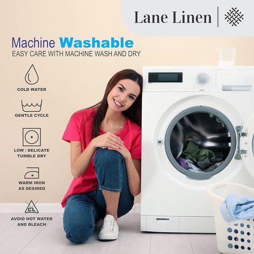 **LANE LINEN King Size Blanket - 100% Cotton, Soft & Cozy - Premium All-Season Luxury in Tan**