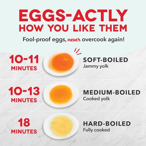 Dash Deluxe Egg Cooker - 3-in-1 Boiler, Poacher & Steamer - Holds 12 Eggs, Black | BPA Free & Dishwasher Safe