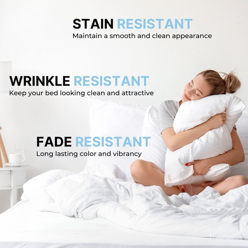 Queen Pillow Cases Set of 4 - Ultra Soft Hotel Quality Pillowcase Covers - Comfy, Cozy & Wrinkle Free - Shrinkage, Stain & Fade Resistant - Machine Washable Pillow Protectors - 4 Piece Set - Lavender
