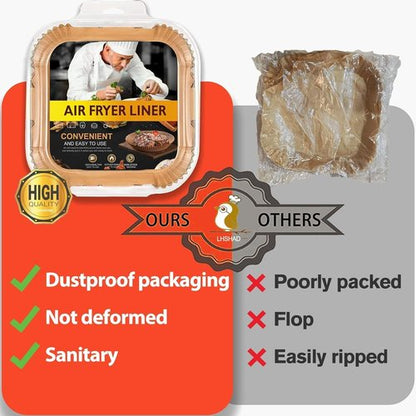 Air Fryer Liners | Disposable Parchment Paper for Instant Pot Vortex Plus 6QT - 200 Pcs