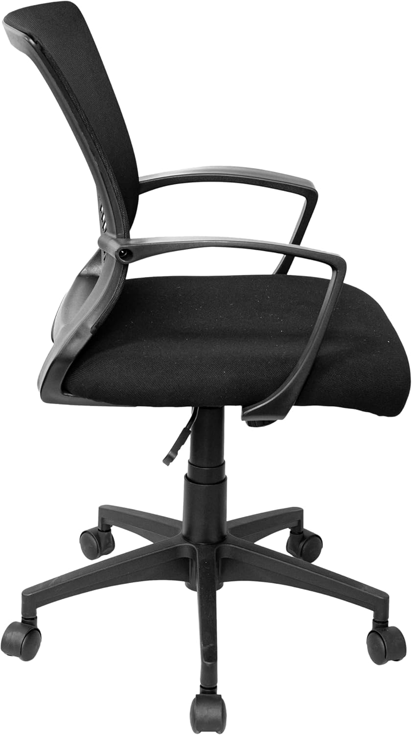 Techni Mobili Ergonomic Mesh Office Chair - Adjustable Height & Tilt, Black with Lumbar Support